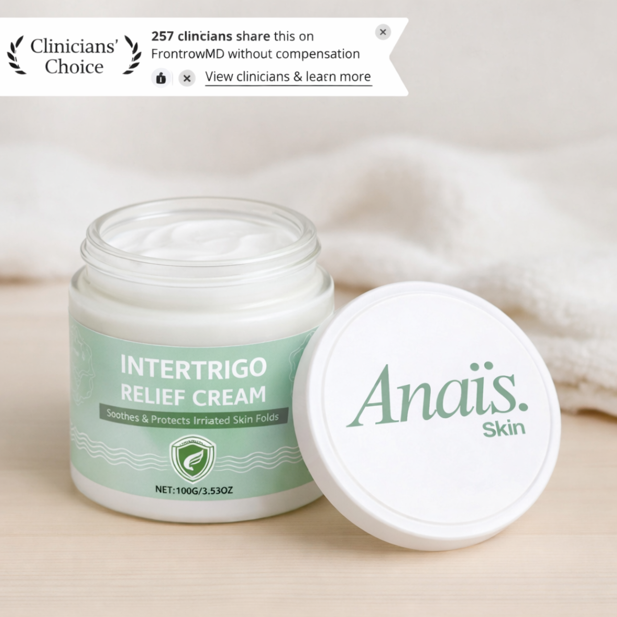 ANAÏS INTERTRIGO RELIEF CREAM (100g)