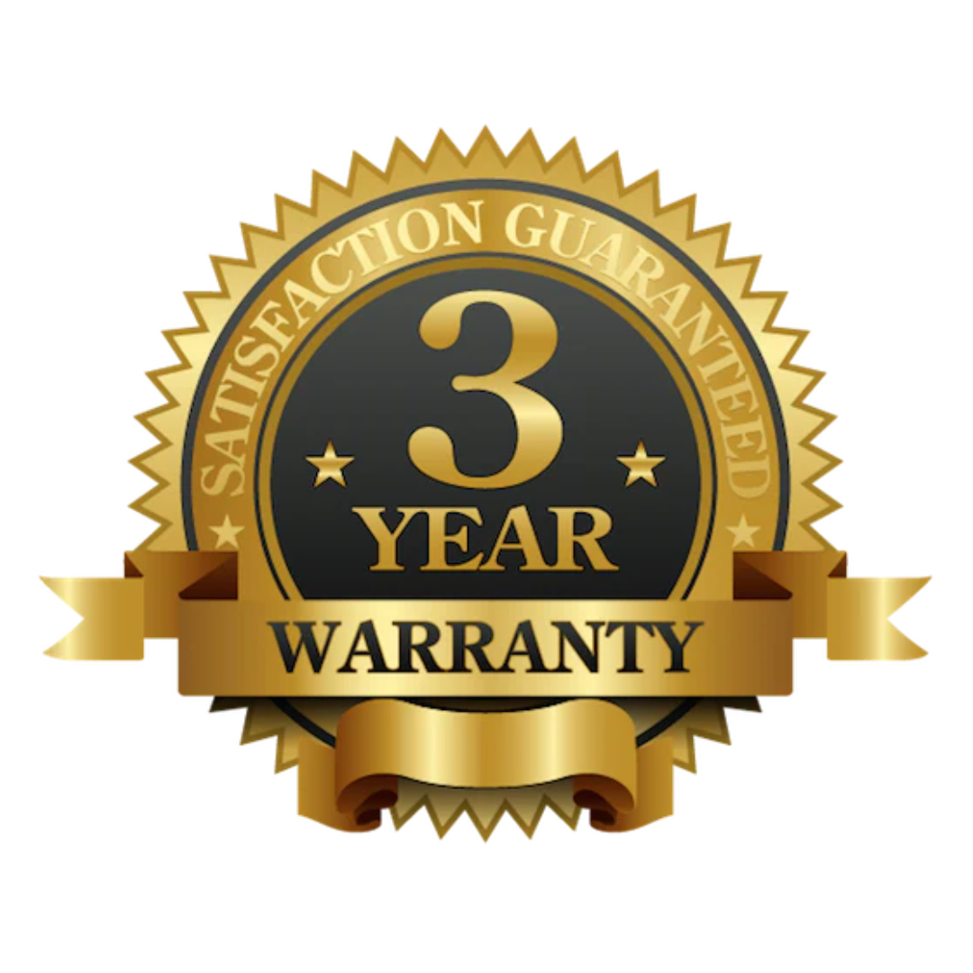 3 Years Warranty